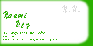 noemi utz business card